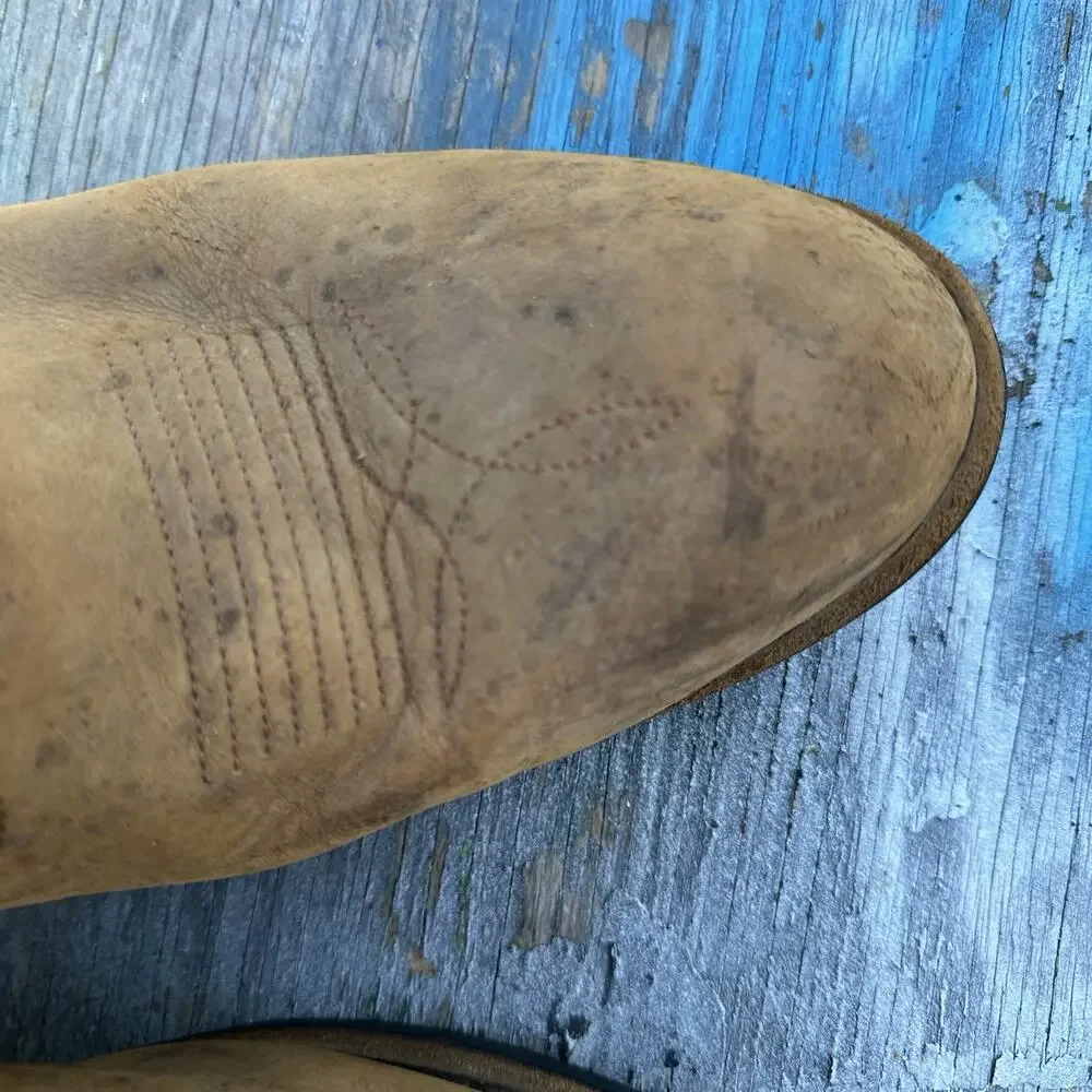 Dan Post Albuquerque Waterproof Tan Leather Western Work Boots Men’s 11.5D - 220
